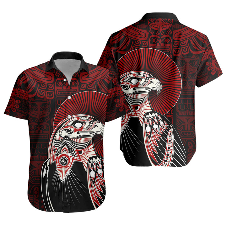 Canada Short Sleeve Shirt Canada Haida Eagle Warrior Legacy