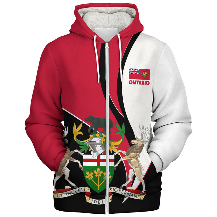 Ontario Sherpa Hoodie Heritage Pride Of The North