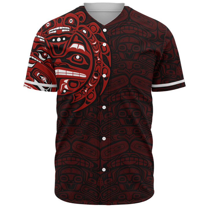 Canada Baseball Shirt Red Wisdom Haida Edition
