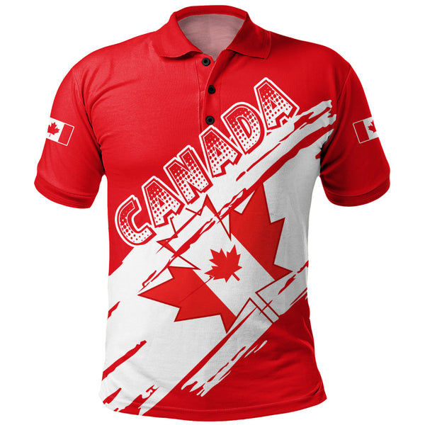 Canada Polo Shirt Canada Pride Diagonal