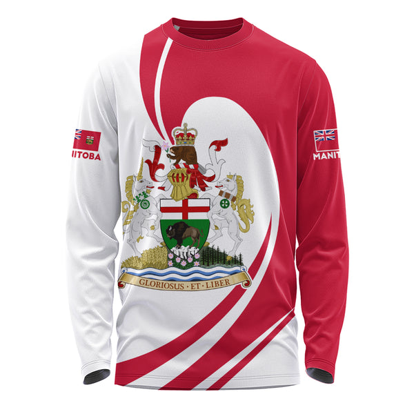 Manitoba Long Sleeve T-Shirt Legacy Of The Noble Spirit