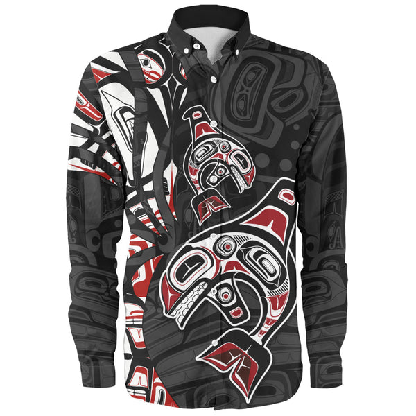 Canada Long Sleeve Shirt Orca Spirit Of The Northwest