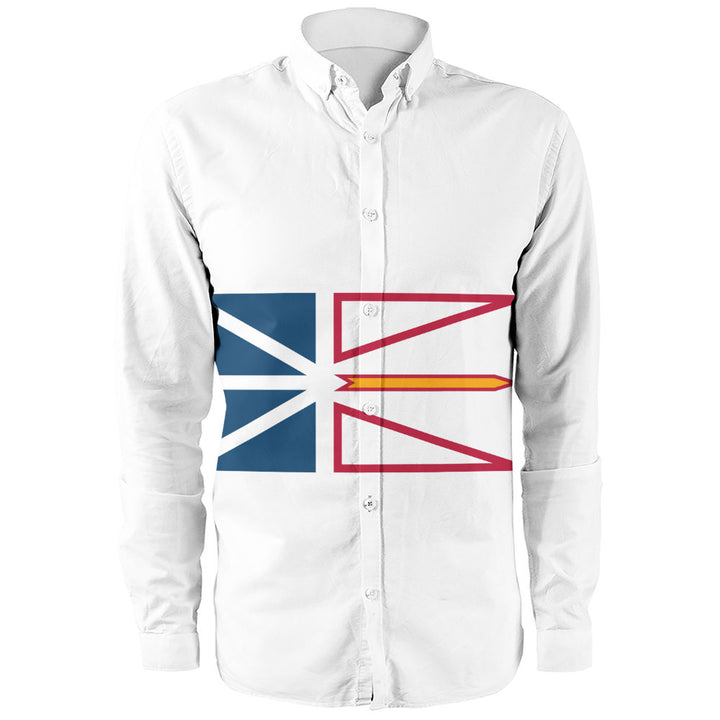 Newfoundland & Labrador Long Sleeve Shirt Flag Minimalist Pride Style