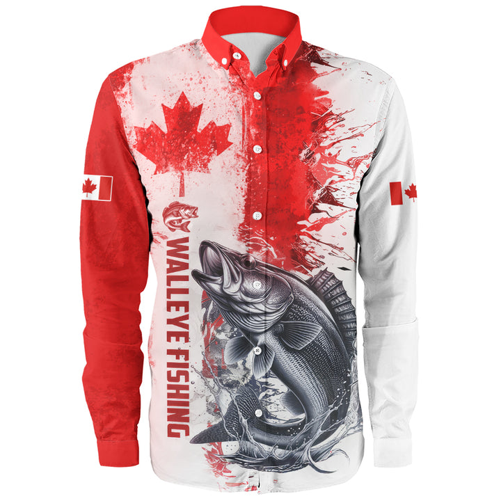 Canada Long Sleeve Shirt Canada Maple Hook And Splash