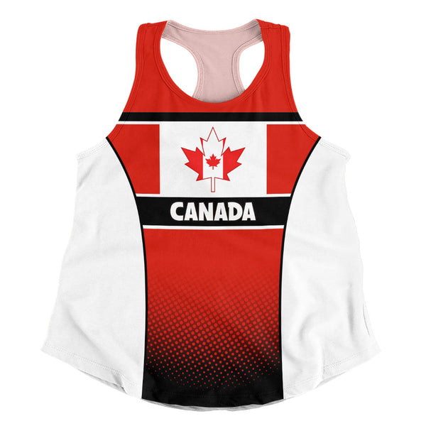 Canada Women Tank Canadian Flag Heritage