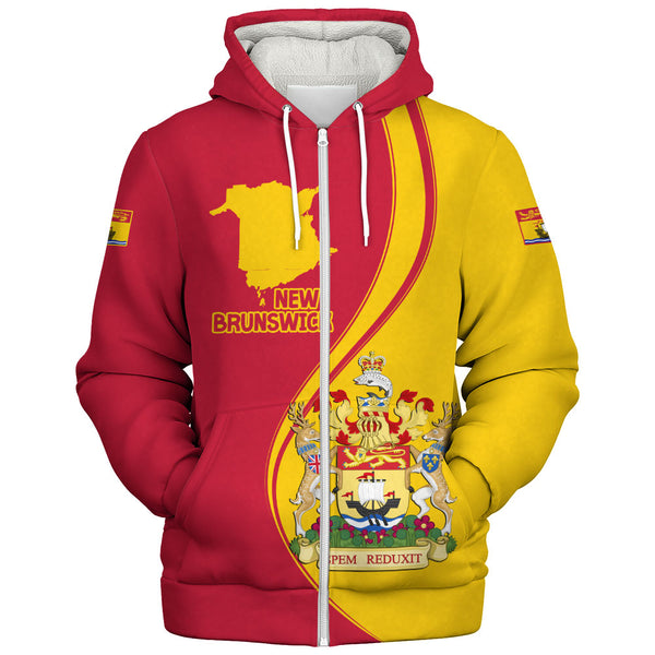 New Brunswick Sherpa Hoodie Canada Territories Pride