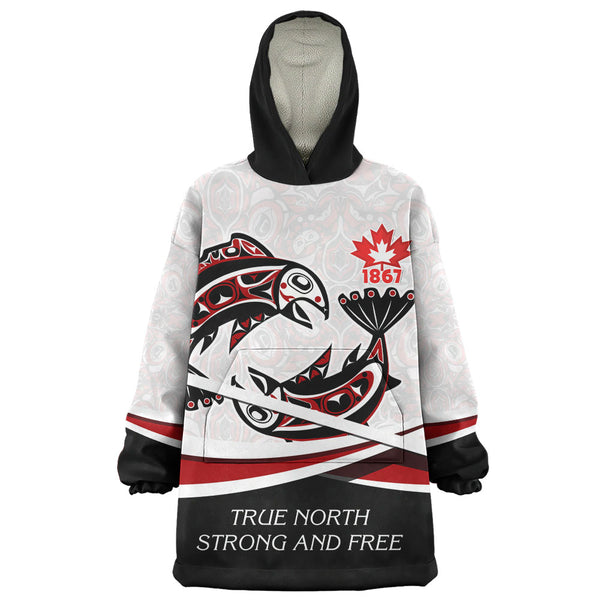 Canada Snug Hoodie Spirit Of Salmon True North Freedom