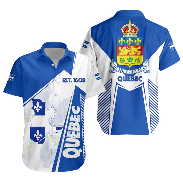 Quebec Short Sleeve Shirt United Provinces & Territories