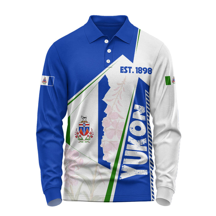 Yukon Long Sleeve Polo Shirt United Provinces & Territories