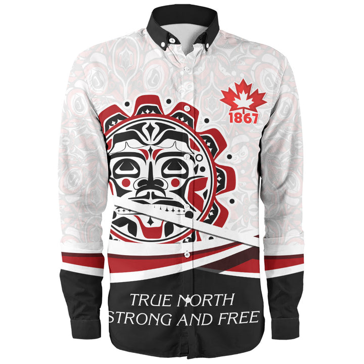 Canada Long Sleeve Shirt Canada Sun Spirit 1867 True North Heritage