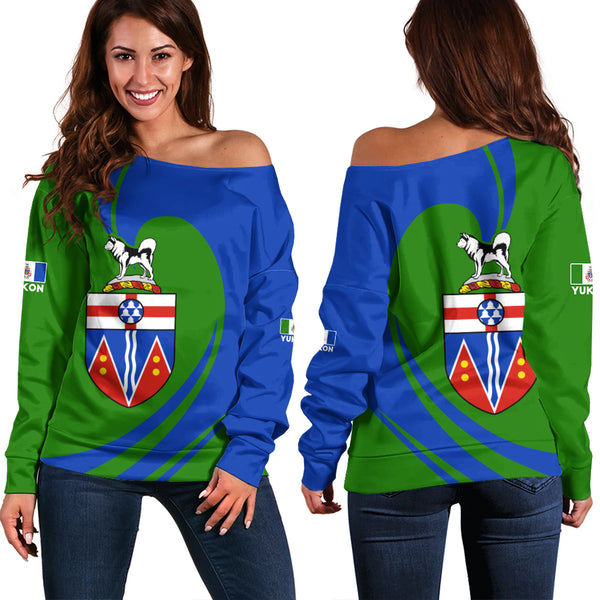 Yukon Off Shoulder Sweatshirt Legacy Of The Noble Spirit