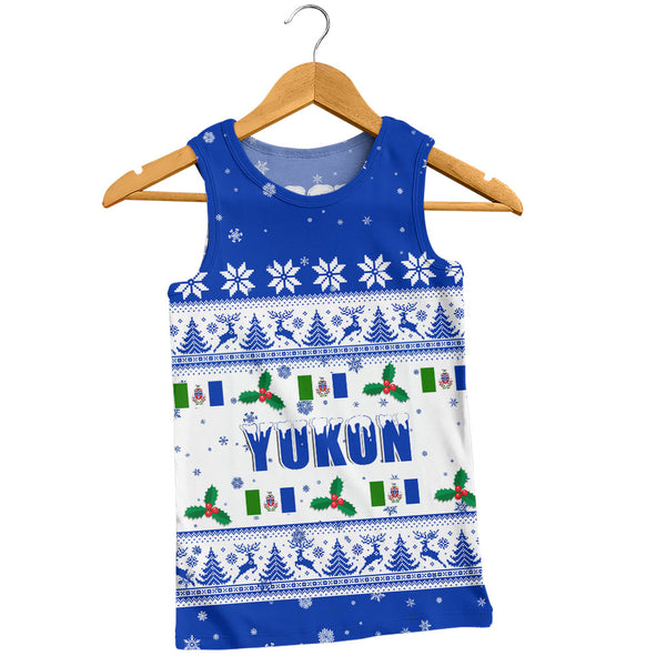 Yukon Tank Top Christmas Knit Style Snowflake Reindeer