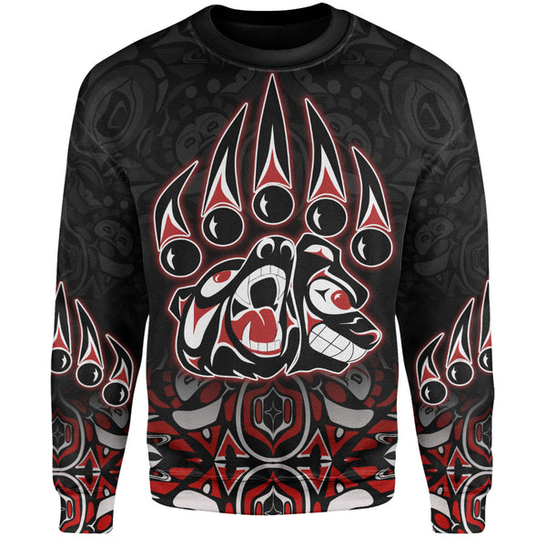 Canada Sweatshirt Spirit Of The Bear Claw Tribal Power