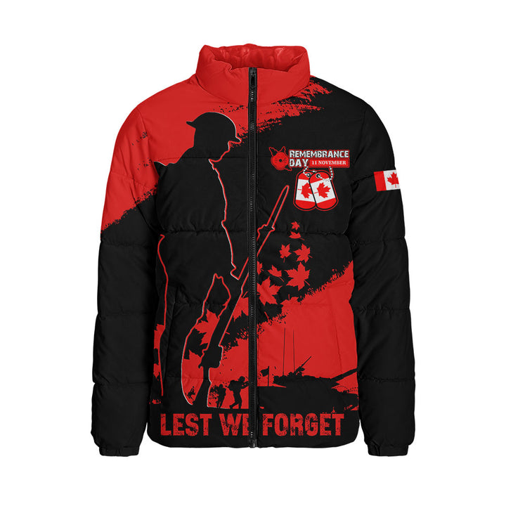 Canada Padded Jacket Remembrance Day Maple Heroes Tribute