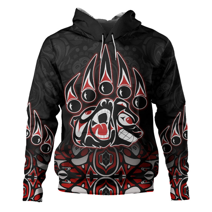 Canada Hoodie Spirit Of The Bear Claw Tribal Power