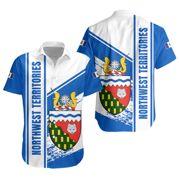 Northwest Territories Short Sleeve Shirt Heritage Strength Crest
