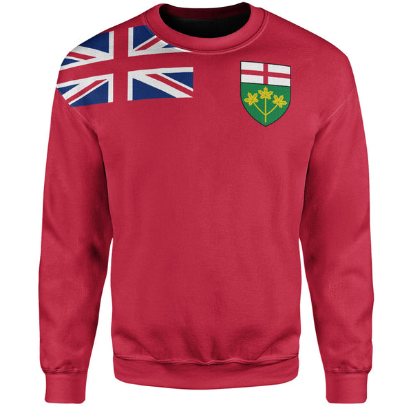 Ontario Sweatshirt Flag Minimalist Pride Style