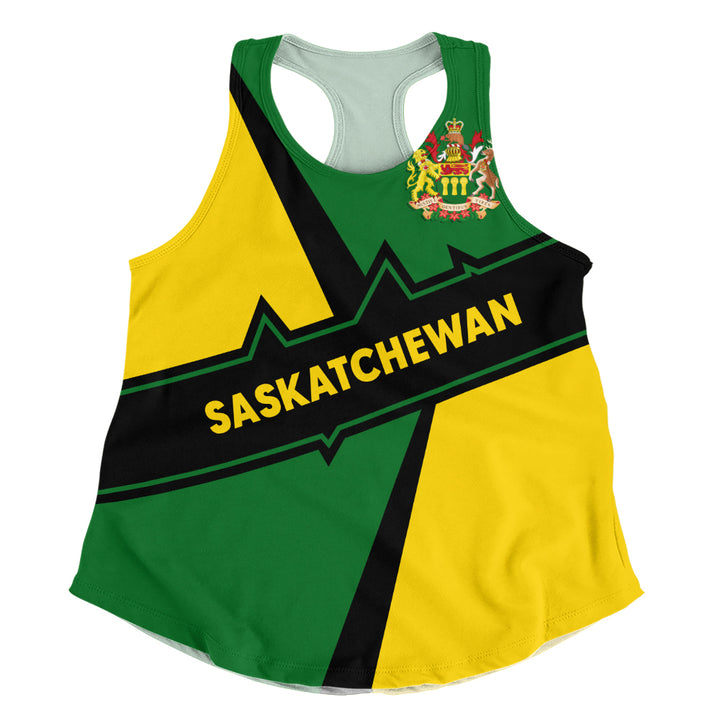 Saskatchewan Women Tank Loyal True North Provincial Style