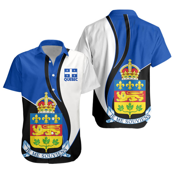 Quebec Short Sleeve Shirt Heritage Pride Of The North