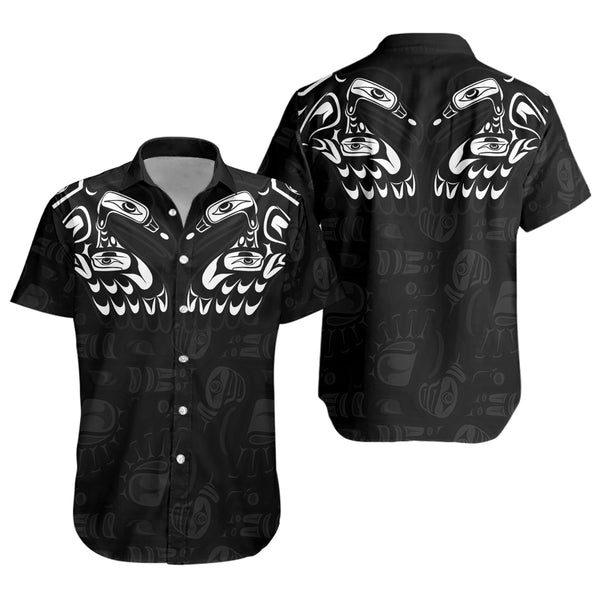 Canada Short Sleeve Shirt Haida North Coast Shadows