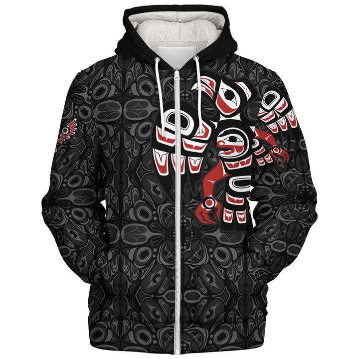 Canada Sherpa Hoodie Echoes Of The Raven Claw
