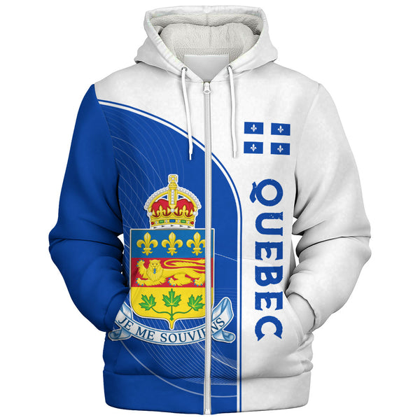 Quebec Sherpa Hoodie Proud Provincial Heritage