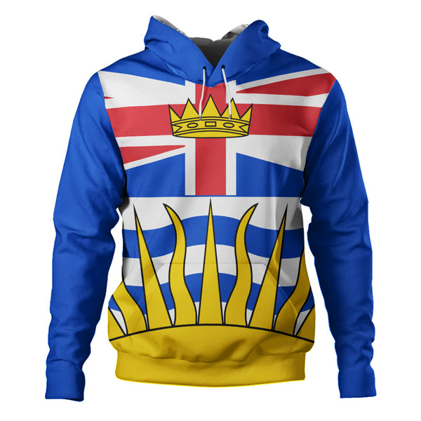 British Columbia Hoodie Flag Minimalist Pride Style