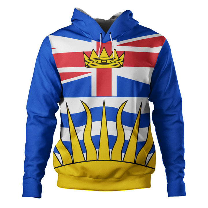 British Columbia Hoodie Flag Minimalist Pride Style