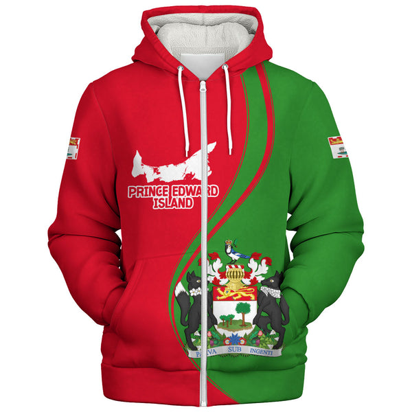 Prince Edward Island Sherpa Hoodie Canada Territories Pride