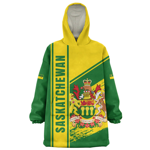 Saskatchewan Snug Hoodie Heritage Strength Crest