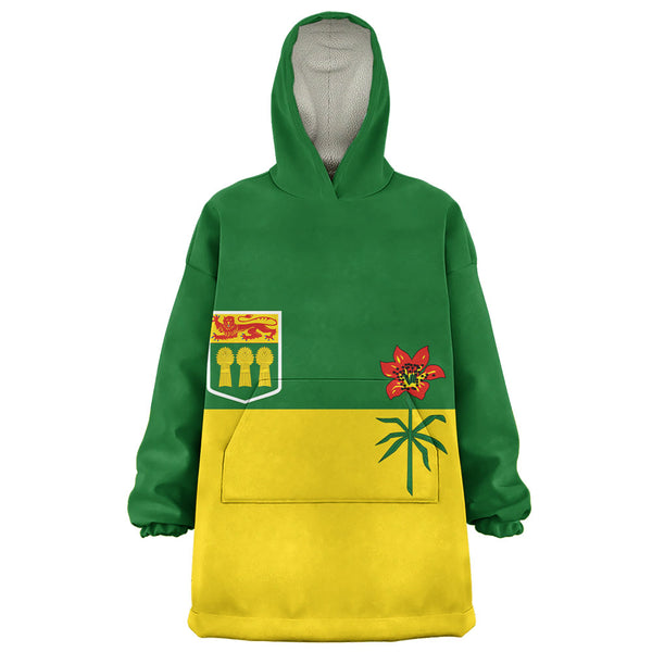 Saskatchewan Snug Hoodie Flag Minimalist Pride Style