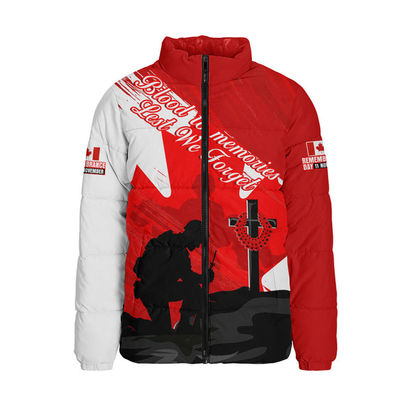 Canada Padded Jacket Silhouettes Of Sacrifice Remembrance Day Tribute