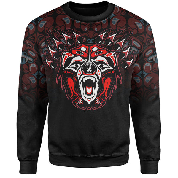 Canada Sweatshirt Tribal Bear Awakening