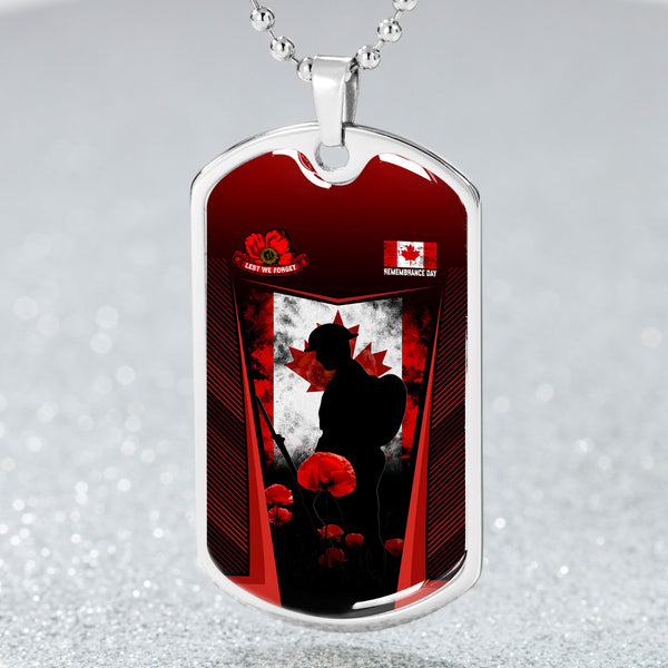 Canada Dog Tag Remembrance Day Heroes Of The Maple Leaf