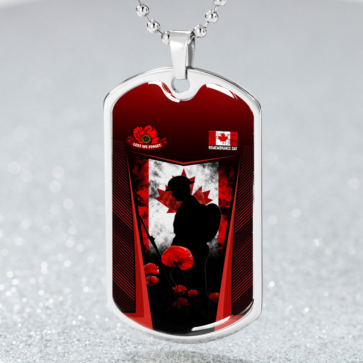 Canada Dog Tag Remembrance Day Heroes Of The Maple Leaf
