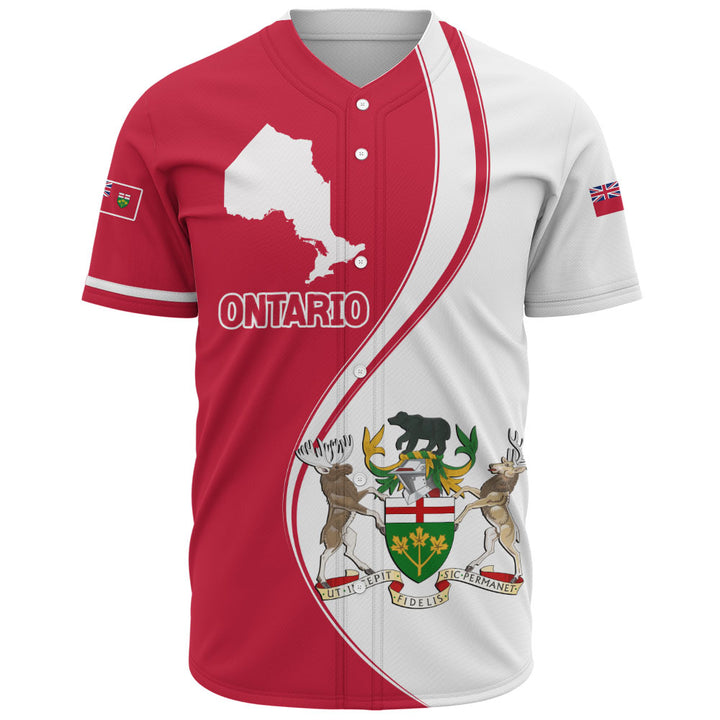 Ontario Baseball Shirt Canada Territories Pride
