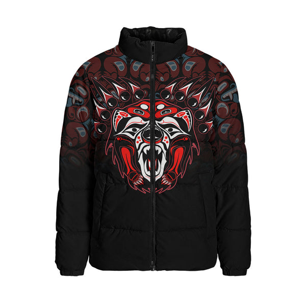 Canada Padded Jacket Tribal Bear Awakening