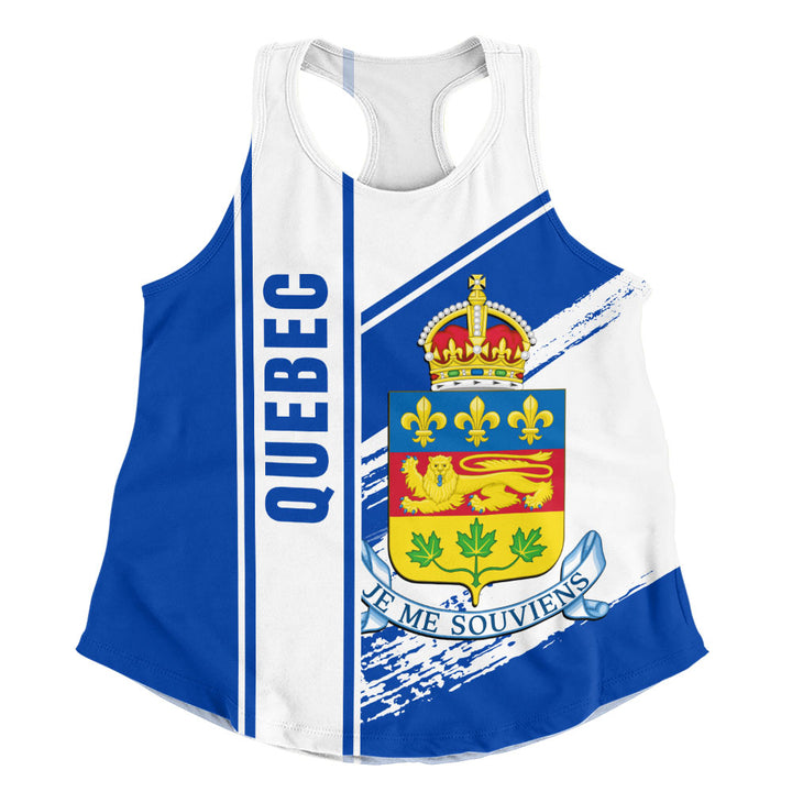 Quebec Women Tank Heritage Strength Crest