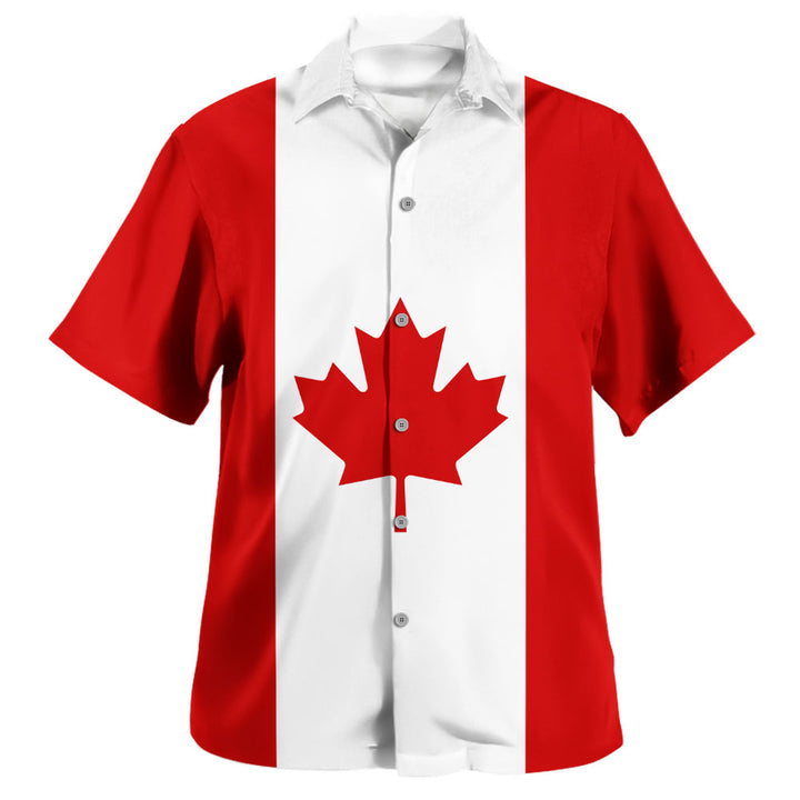 Canada Bowling Shirt Flag Minimalist Pride Style