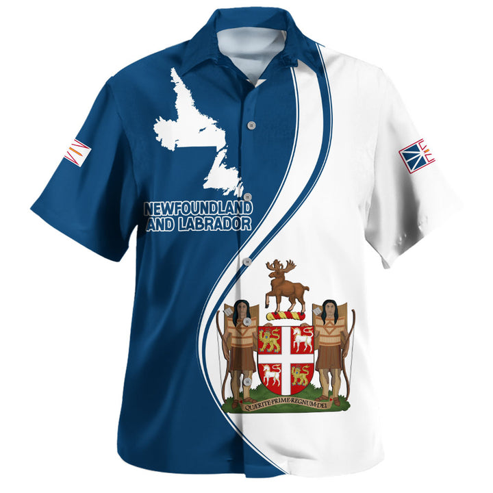 Newfoundland & Labrador Bowling Shirt Canada Territories Pride