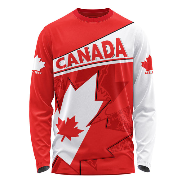 Canada Long Sleeve T-Shirt Maple Pride Bold Edition