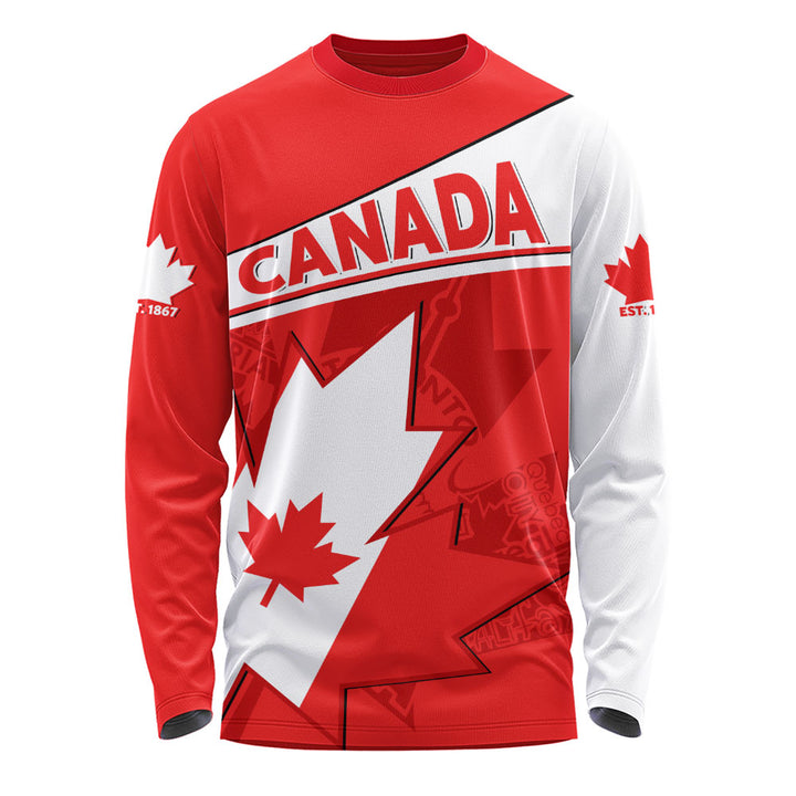 Canada Long Sleeve T-Shirt Maple Pride Bold Edition