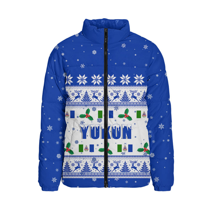Yukon Padded Jacket Christmas Knit Style Snowflake Reindeer