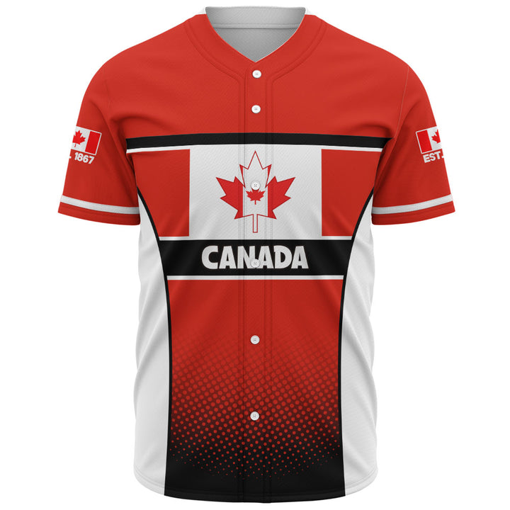 Canada Baseball Shirt Canadian Flag Heritage