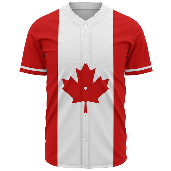 Canada Baseball Shirt Flag Minimalist Pride Style