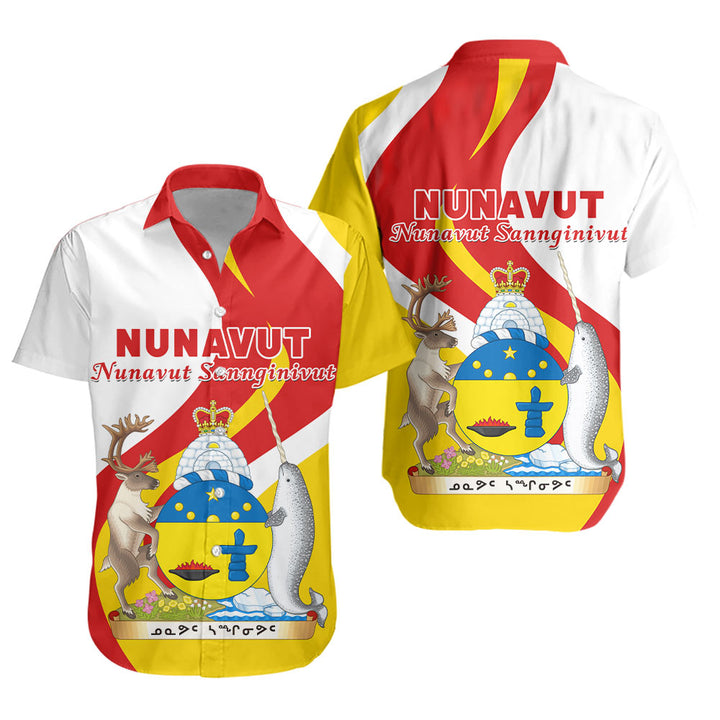 Nunavut Short Sleeve Shirt Crest Of Identity
