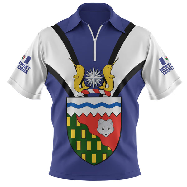 Northwest Territories Zip Polo Shirt Proud Provinces Collection