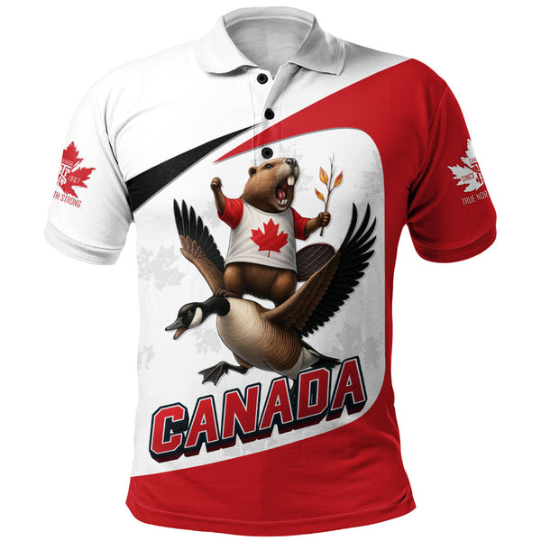 Canada Polo Shirt Strong & Free Flight
