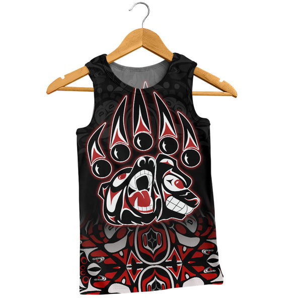 Canada Tank Top Spirit Of The Bear Claw Tribal Power