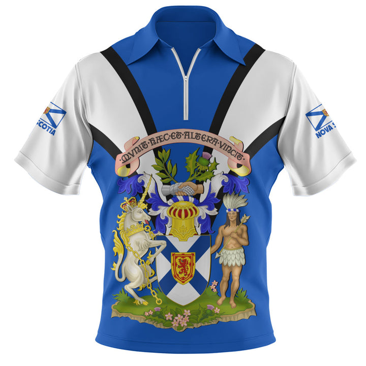 Nova Scotia Zip Polo Shirt Proud Provinces Collection